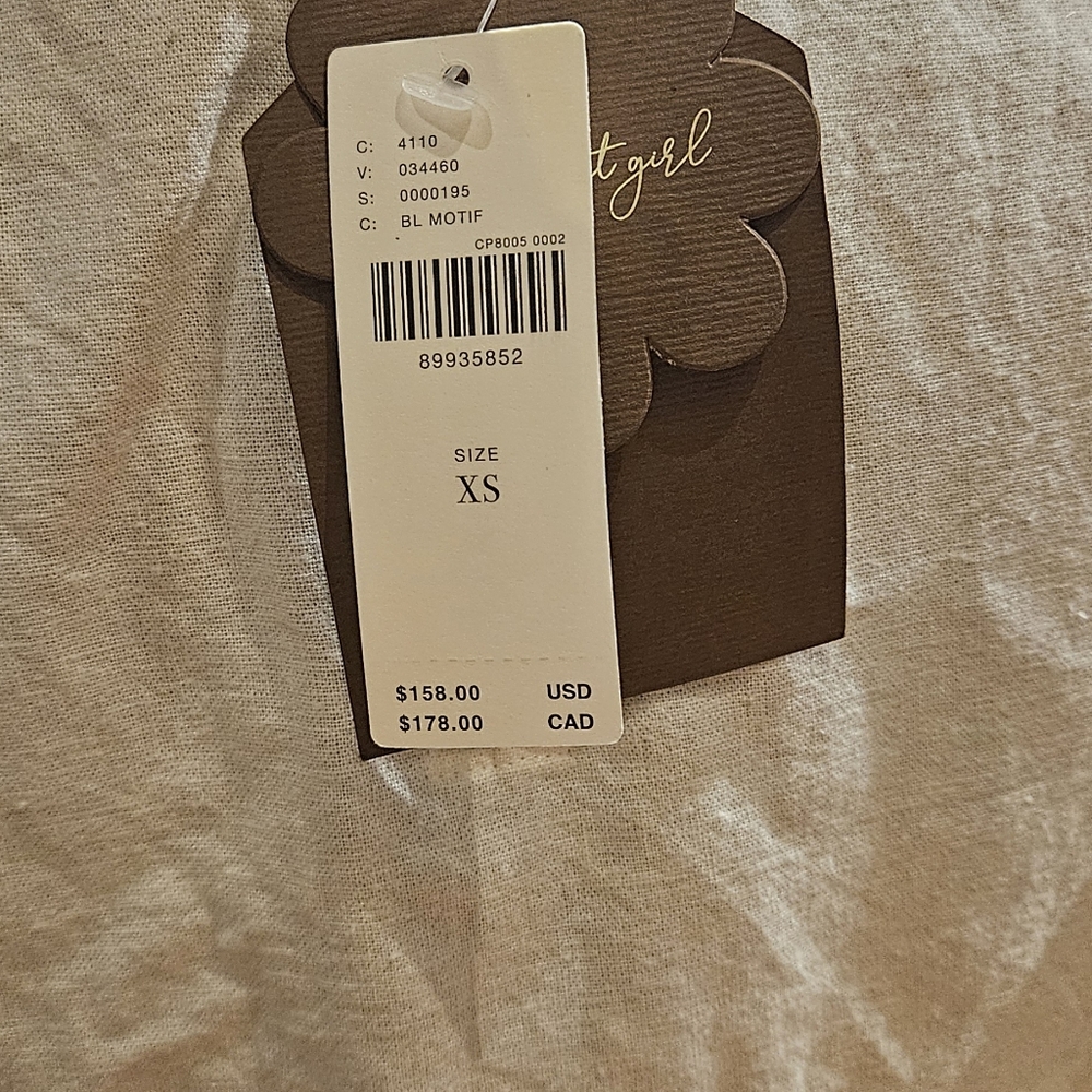 Anthropologie Blue and White Flutter Sleeve Blouse - Picture 9 of 12